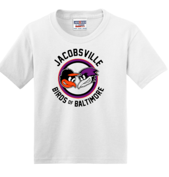 Jacobsville Elementary - BIRDS - Short Sleeve Shirt (Youth or Adult) (White or Grey)