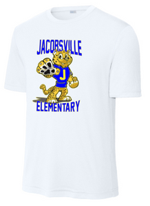 Jacobsville Elementary - Performance Short Sleeve Shirt (Youth and Adult) (White or Grey)