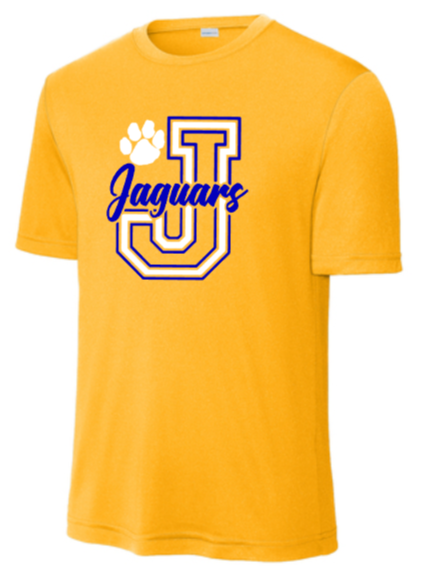 Jacobsville Elementary - Performance Short Sleeve Shirt (Youth and Adult) (Gold or Grey)