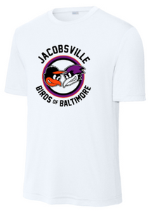 Jacobsville Elementary - Birds - Performance Short Sleeve Shirt (Youth and Adult) (White or Grey)