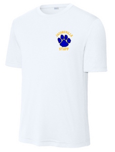 Jacobsville Elementary - White - Staff - Performance Short Sleeve Shirt (Printed or Embroidery)