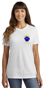 Jacobsville Elementary - White - Staff -  Lady SS T Shirt (Printed or Embroidery)