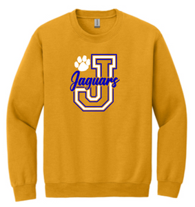 Jacobsville Elementary - J - Crewneck Sweatshirt (Youth and Adult) (Gold or Grey)