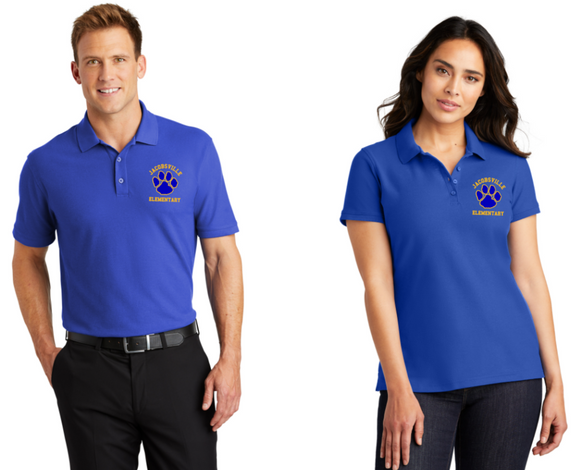 Jacobsville Elementary - Polo Printed (Unisex or Lady Cut)