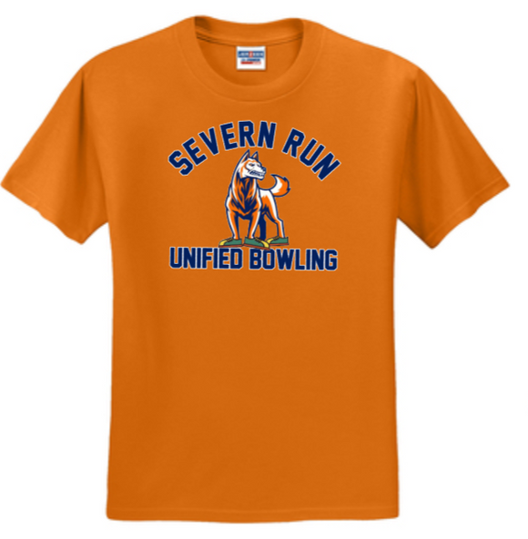 Severn Run Unified Bowling - Orange Short Sleeve Shirt (Youth or Adult)