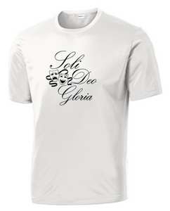 Soli Deo Gloria - Theatre White Performance Short Sleeve Shirt (Youth and Adult)