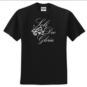 Soli Deo Gloria - Theatre Black Short Sleeve Shirt (Youth or Adult)