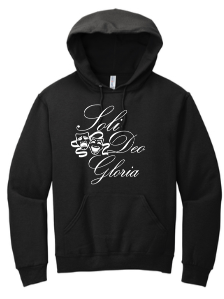 Soli Deo Gloria - Theatre Black Hoodie Sweatshirt (Youth and Adult)