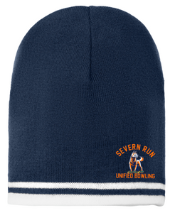 Sever Run Unified Bowling - Fine Knit Skull Cap with Stripes (Printed)