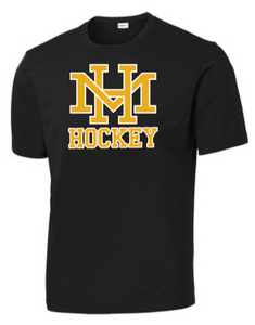 MTH Hockey - Black Performance Short Sleeve Shirt (Youth and Adult)