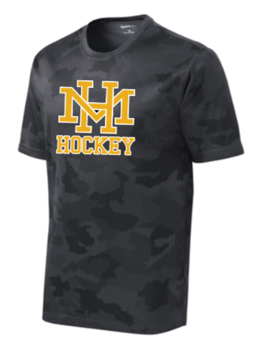 MTH Hockey -  Black Camo Hex Short Sleeve Shirt (Youth or Adult)