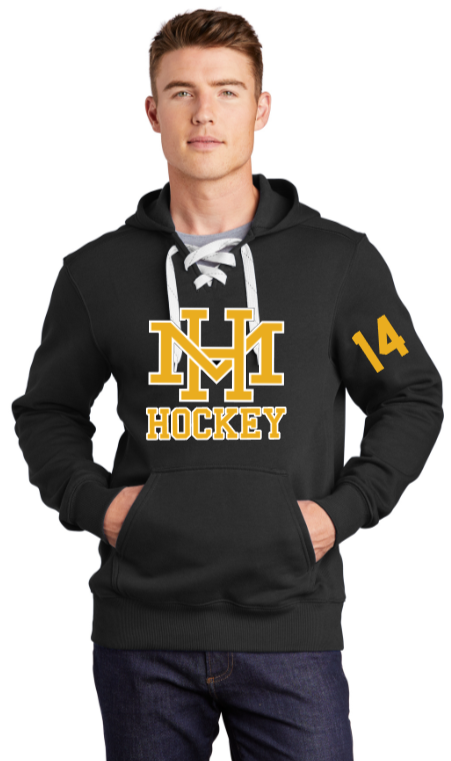 MTH Hockey - Black Sport-Tek® Lace Up Pullover Hooded Sweatshirt