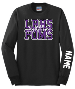 LRHS POMS - Long Sleeve Shirt (Black or Grey)