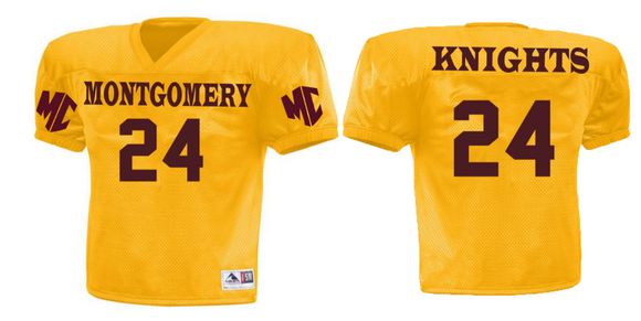 Montgomery Football - Gold Dash Jersey