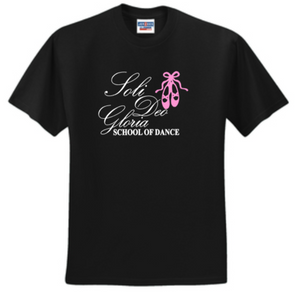 Soli Deo Gloria - Black Short Sleeve Shirt (Youth or Adult)