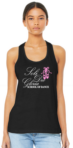 Soli Deo Gloria - Black Racer Back Tank Top