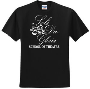 Soli Deo Gloria - Theatre Black Short Sleeve Shirt (Youth or Adult)