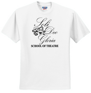 Soli Deo Gloria - Theatre White Short Sleeve Shirt (Youth or Adult)