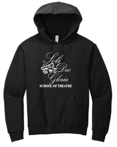 Soli Deo Gloria - Theatre Black Hoodie Sweatshirt (Youth and Adult)