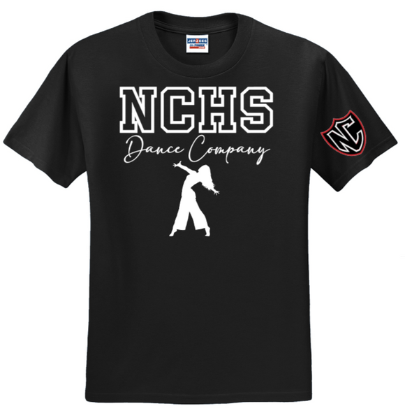 NCHS Dance - Black Short Sleeve Shirt (Youth or Adult)