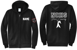 NCHS Dance - Black Full Zip Hoodie (Youth and Adult)