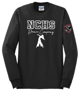 NCHS Dance - Black Long Sleeve Shirt (Youth and Adult)