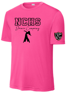 NCHS Dance - Pink Performance Short Sleeve Shirt (Youth and Adult)