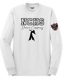 NCHS Dance - Long Sleeve Shirt (Youth and Adult) (Grey or White)