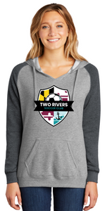 Two Rivers Soccer - Official Ladies Lightweight Hoodie Sweatshirt