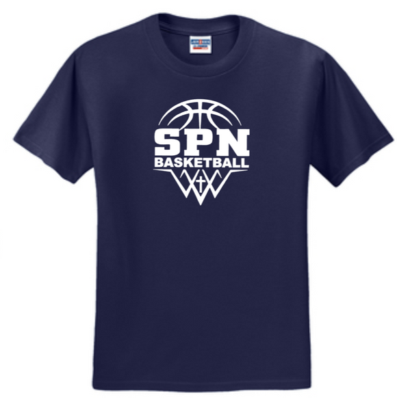 SPN Basketball - Navy Blue Short Sleeve Shirt