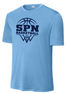 SPN Basketball - Light Blue Performance Short Sleeve Shirt