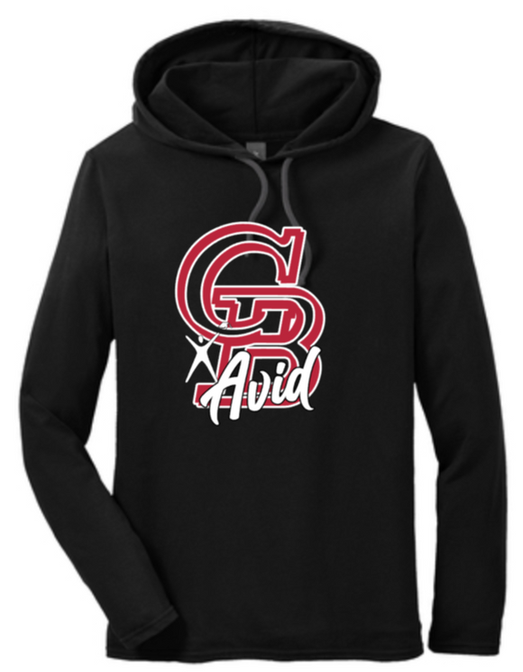 Glen Burnie Avid - GB AVID - Ring Spun Cotton Long Sleeve Hooded T-Shirt