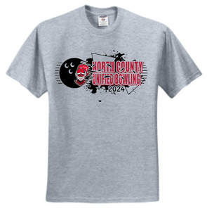 NC Unified Bowling - Classic - Short Sleeve T Shirt (Grey)