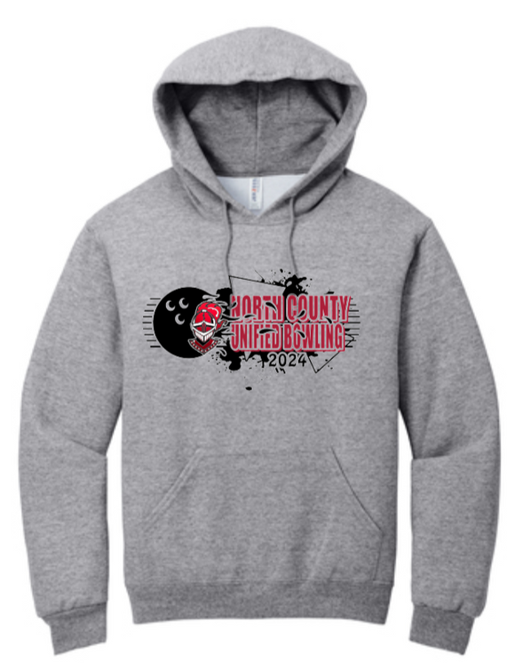 NC Unified Bowling - Classic Hoodie Sweatshirt (Grey)