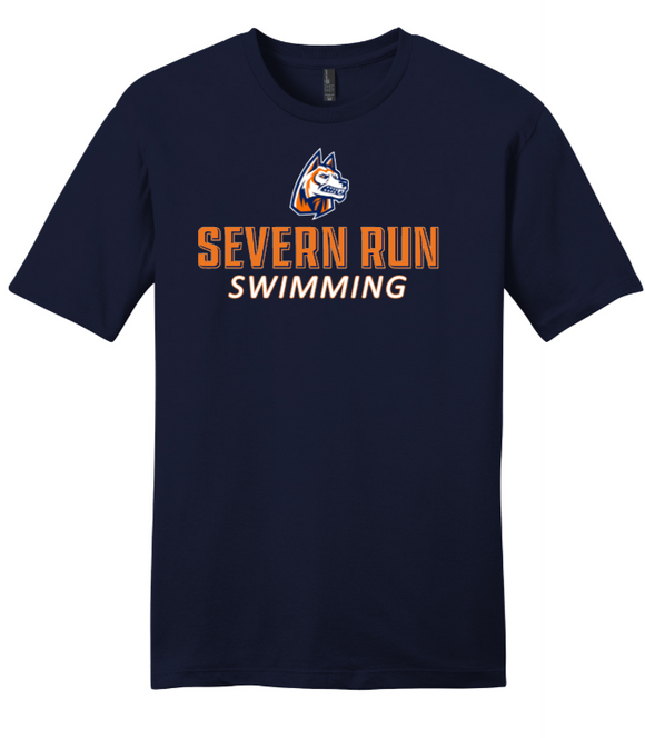 SRHS Swim - Navy Blue District Short Sleeve Shirt