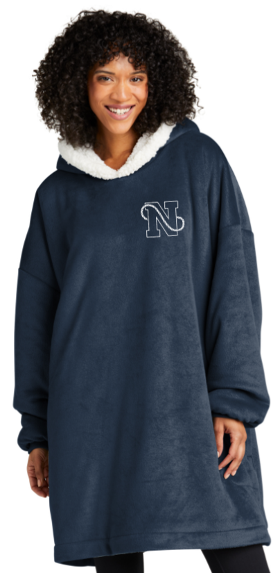 NAAC Swimming - Mountain Lodge Wearable Blanket (Navy Blue) (EMBROIDERED)