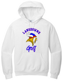 LHS Vikings - Official White Hoodie Sweatshirt - ALL FALL SPORTS, PICK YOUR SPORT