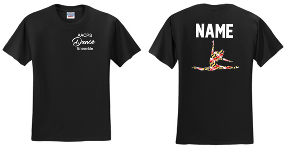 AACPS Dance Ensemble - Black Short Sleeve Shirt (Youth or Adult)