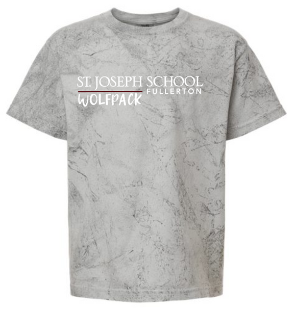 ST. Joseph - Colorblast™ Youth Heavyweight T-Shirt (Smoke or Citrine)