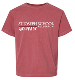 St. Joseph - Wolfpack - Youth Comfort Colors (White, Black, Crimson, Grey or Butter)