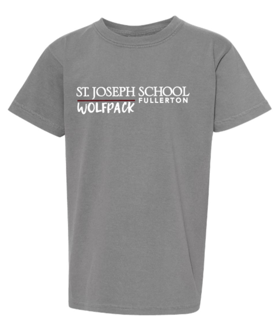 St. Joseph - Wolfpack - Youth Comfort Colors (White, Black, Crimson, Grey or Butter)