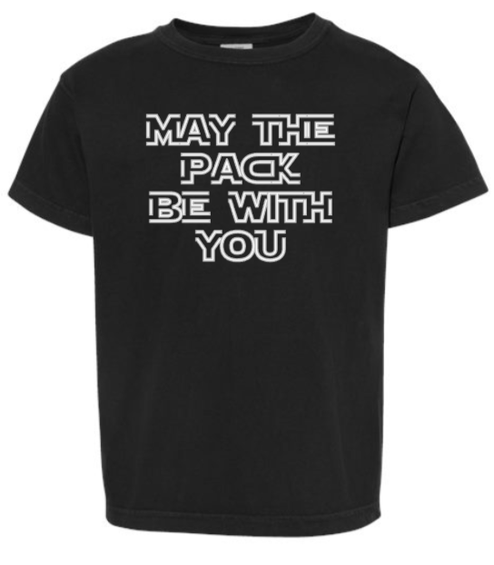 St. Joseph - MAY THE PACK BE WITH YOU - Youth Comfort Colors (White, Black, Crimson, Grey or Butter)