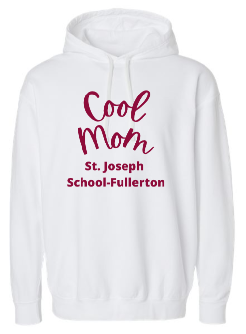 St. Joseph - COOL MOM - Comfort Colors Hoodie - (White, Black, Grey, Pepper, Butter)