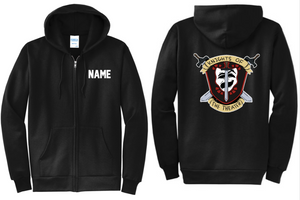 NCHS Theater - Black Full Zip Hoodie (Men's or Lady's Cuts)