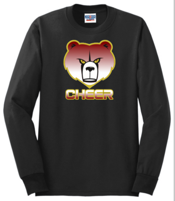 Hammond Cheer - Bear Long Sleeve Shirt (Black)