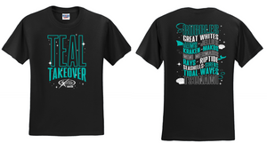 Teal Takeover - Black Short Sleeve Shirt (Youth or Adult)