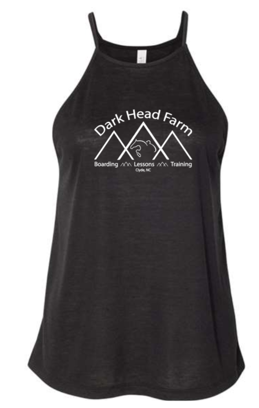 Dark Head Farm - Women's Flowy High-Neck Tank (Black or Grey)