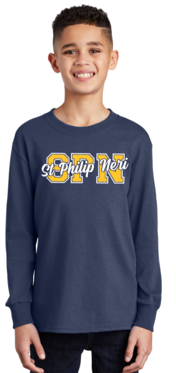 SPN - Spirit - Navy Blue Long Sleeve Shirt (Youth and Adult Sizes)
