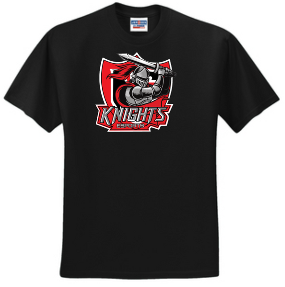 NCHS ESports - Shield Black Short Sleeve T Shirt (Youth and Adult)