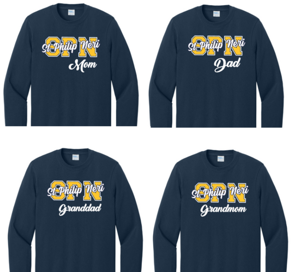 SPN - Family - Navy Blue Long Sleeve Shirt (Mom/Dad/Gma/Gdad)